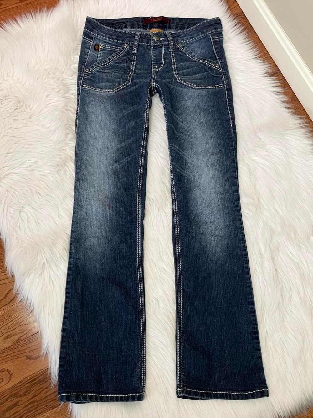 Vintage Y2K wide flare jeans by Domaine